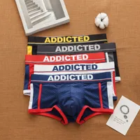 Men's underwear sexy low waist breathable ice mesh comfortable fashion boxers