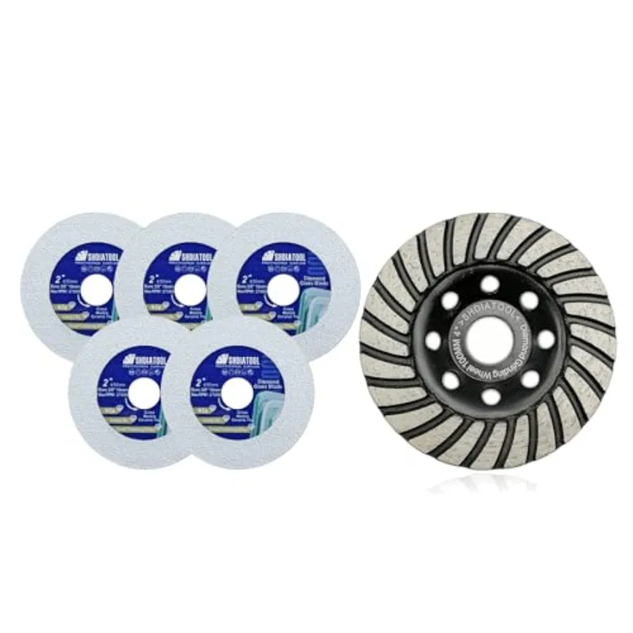 

Алмазный отрезной диск для стекла, 2-дюймовый ультратонкий пильный диск для плитки, керамики, фарфора, мрамора, 50 мм, 5 шт. в упаковке