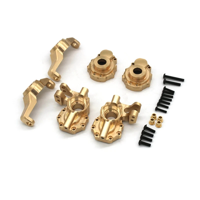 

Brass Portal Drive Axle Housing Steering Knuckle Caster Block Set For 1/10 RC Crawler Traxxas TRX4 TRX6 Upgrade Parts