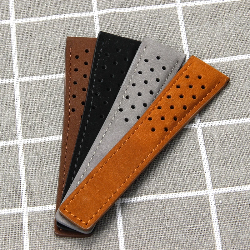 Uma variedade de estilos disponíveis acessórios de relógio premium para tag heuer série pulseiras de couro genuíno à prova de suor 20 22 24mm