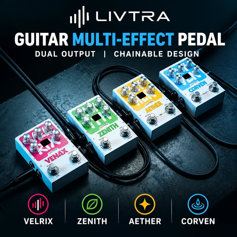 ¡oferta-pedal-de-efectos-para-guitarra-con-retraso-estereo-livtra-corven-9-algoritmos-de-retraso-clasicos-para-guitarra-electrica-y-bajo