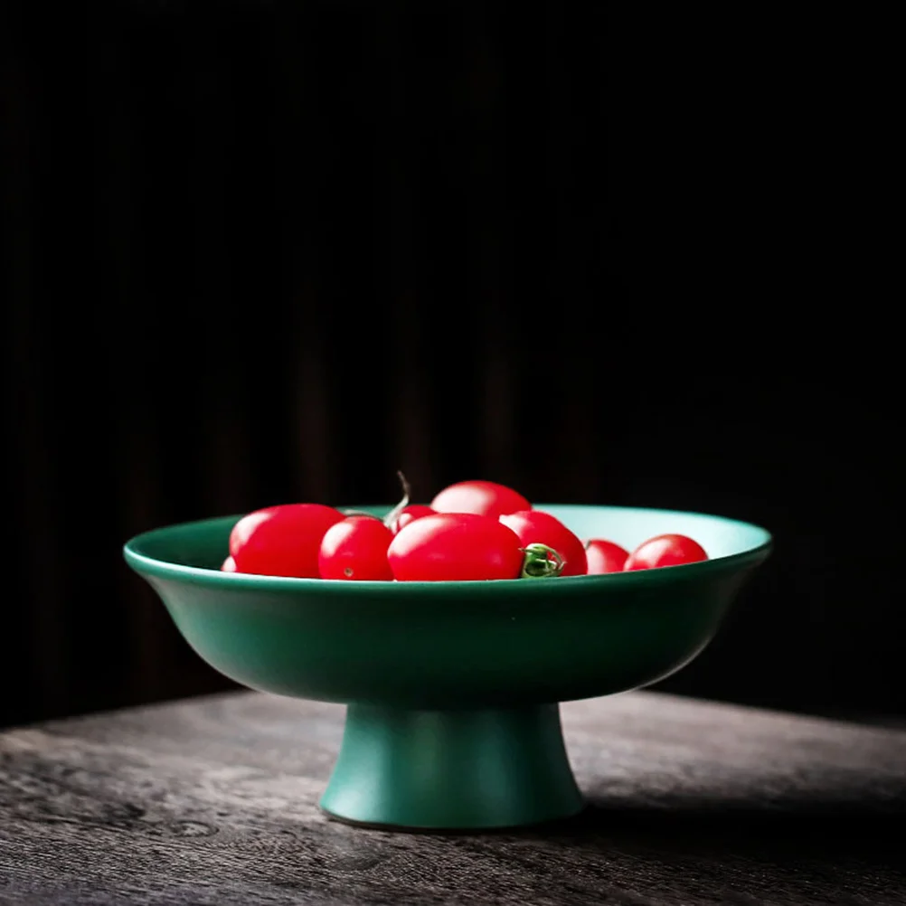 

Керамическая тарелка для салата из тонкого материала, бытовая сервировочная тарелка для еды, декоративная тарелка для фруктового пудинга, летняя тарелка для мороженого