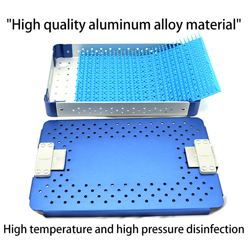 Scatola di disinfezione per strumenti microchirurgici oftalmici, scatola per strumenti chirurgici per animali domestici dentali e ortopedici