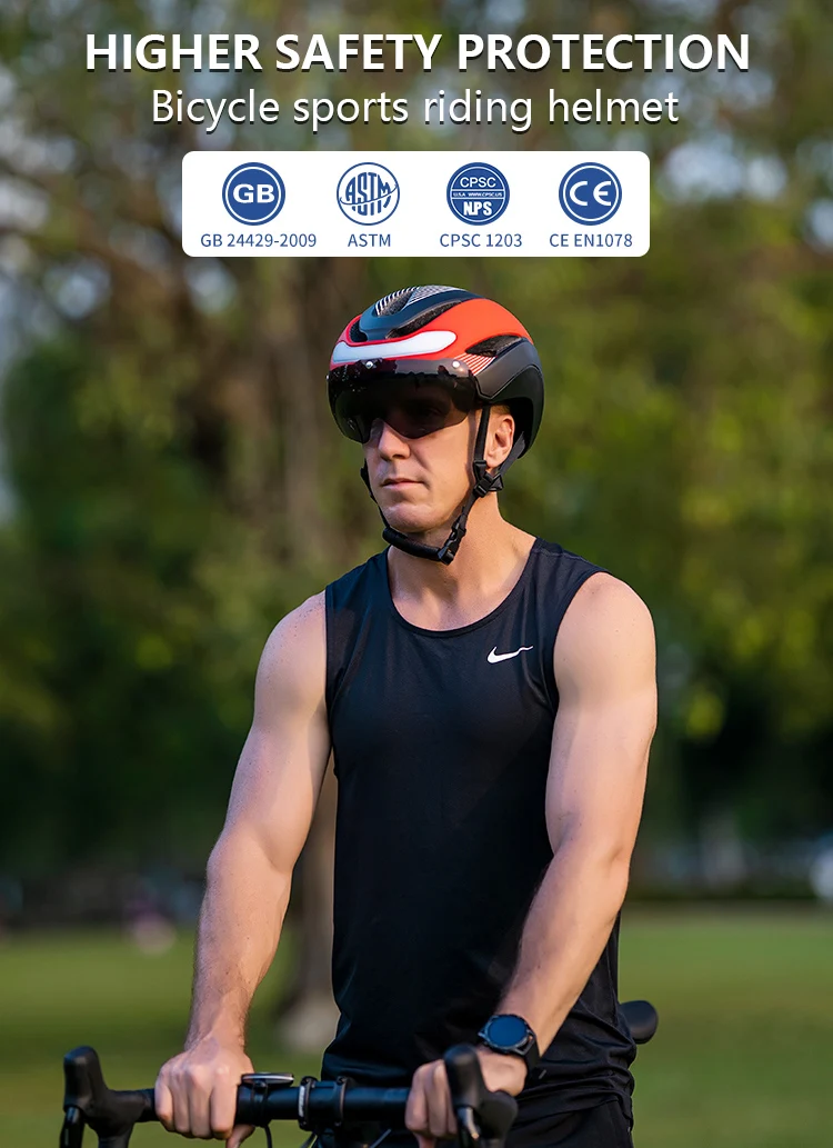 Eastinear Hochwertiger Fahrradhelm mit LED-Licht für Damen und Herren, Racing Road, intelligenter Fahrradhelm, professionelle Reitausrüstung – Detail 4