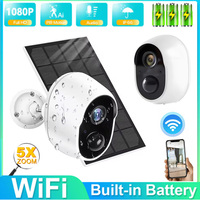 WiFi IP Camera 3MP Solar Panel Battery Powered Wireless 5200mAh Rechargeable Battery Solar Outdoor 1080P Surveillance Camera