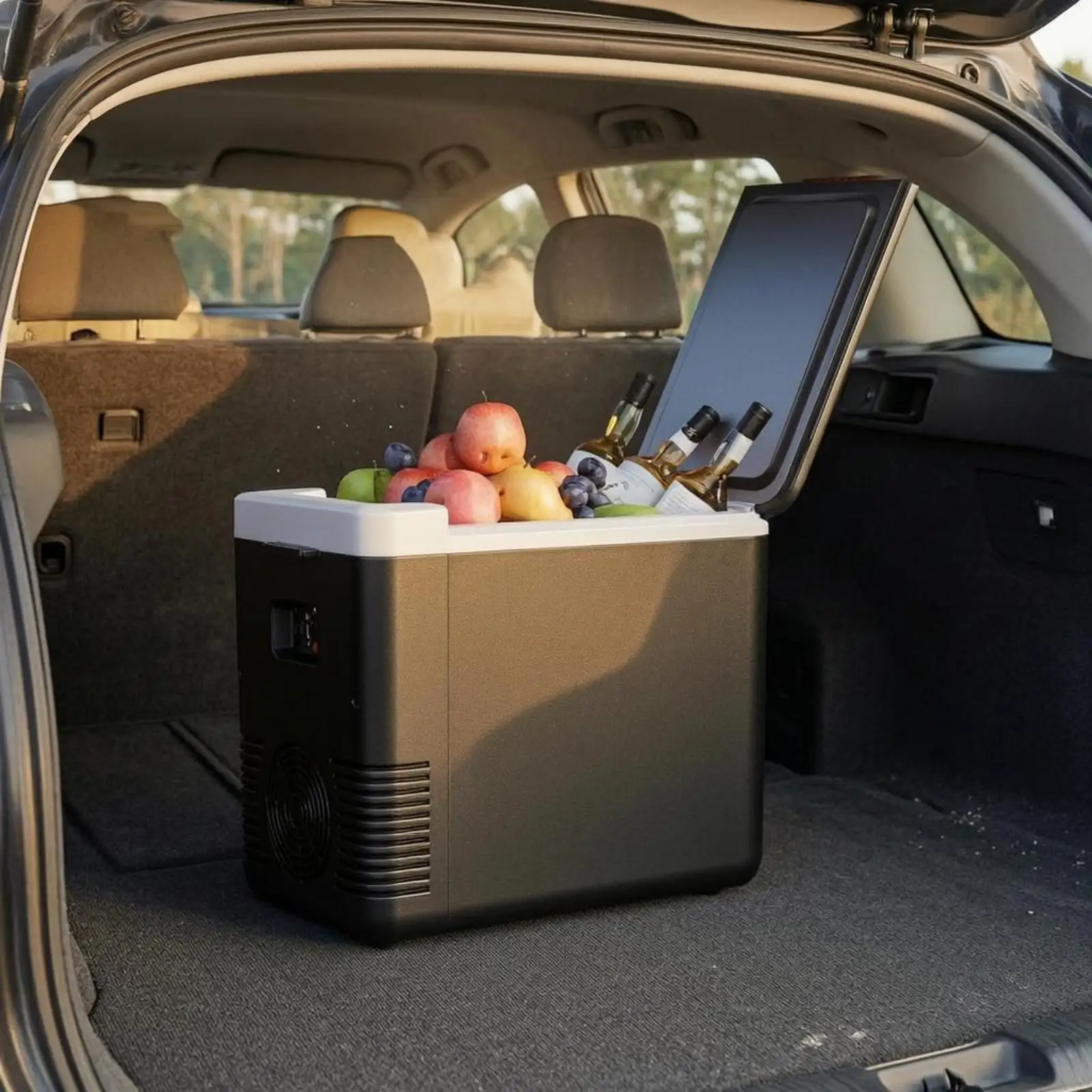 

10 L Car Fridge Ventilated Car Refrigerator and Warmer Portable Cooler Warmer Lightweight for Camping