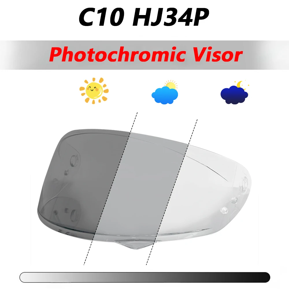 

Фотохромные линзы для козырька для HJC C10 HJ34P, детали для козырька шлема