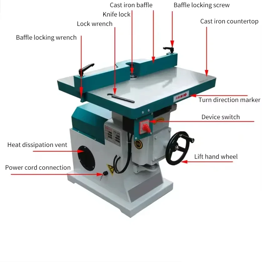 Hot Sale Multi-Function Mortising Eyelet Cutting Trimming Router Milling Machine