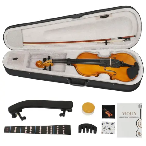4/4 Full Size Acoustic Violin Set Adult Student With Case Fiddle School Band