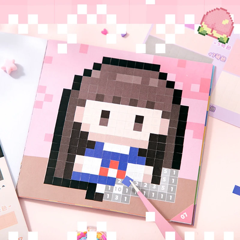 السيد ورقة بكسل ملصق كتاب التلوين متعة الكولاج ملصق لمجلة الكرتون الحيوان ملصقات الإبداعية القرطاسية ملصق #5