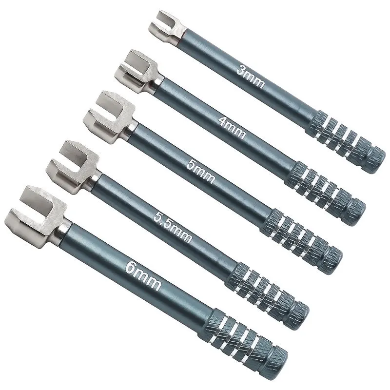 Juego de llaves modelo profesional RC 3/4/5/5,5/6MM, herramientas de ajuste medianas de acero al carbono para diversas instalación de modelos RC