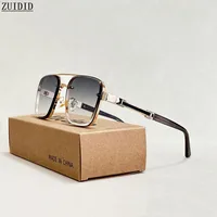 Nuevas Gafas De Sol para Hombre, Gafas De lujo a la moda, Gafas De Sol cuadradas con protección Solar para Mujer, Gafas De Sol Vintage a la moda para Hombre Zonnebril Su