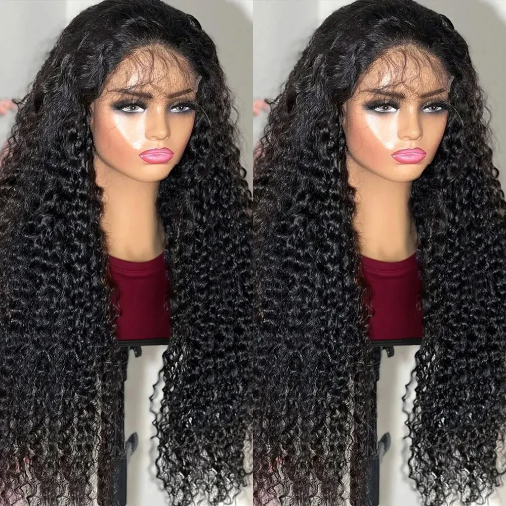 Hd Deep Wave 13x4 Lace Frontal Wig 28 30  Inch Curly Lace Front Wigs For Black Women Water Wave Lace Human Hair Wig