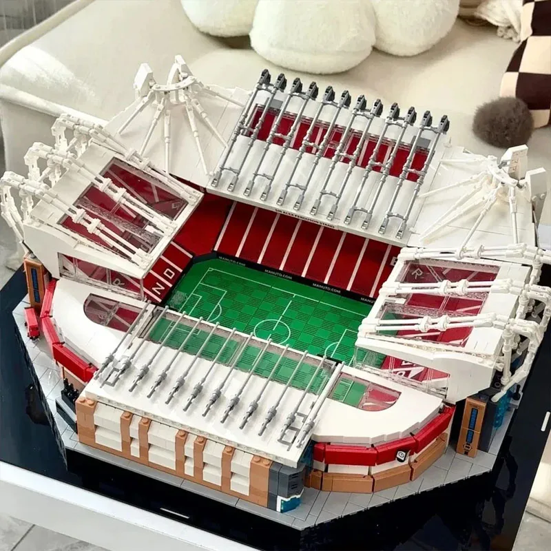 3898 PCS  Old Trafford Football Field Stadium Building Blocks Bricks Birthday Compatible 10272 Toy Gift Home Decoration