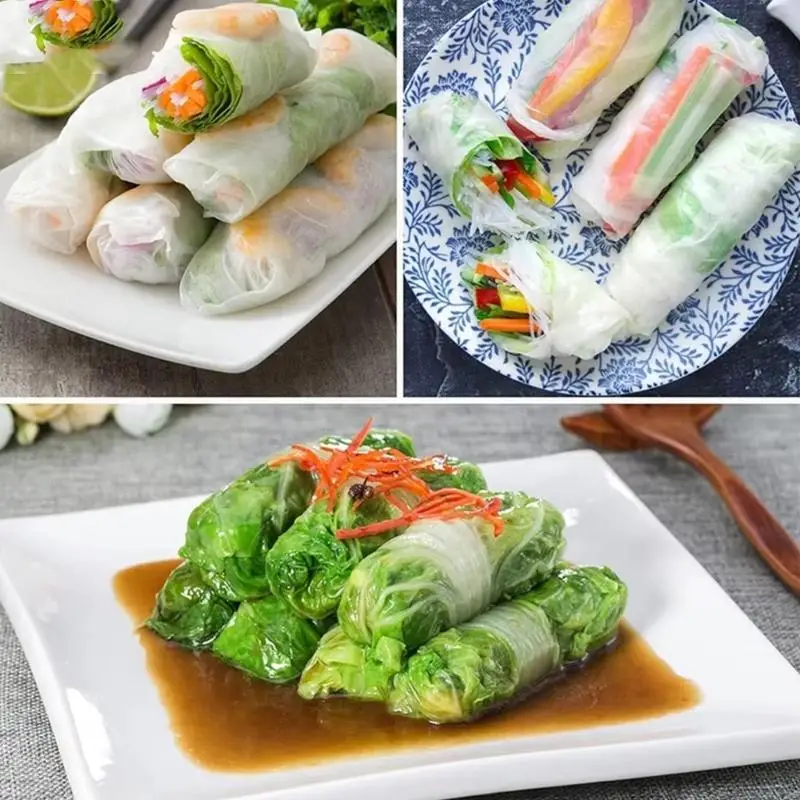 3Pcs Efficient Vegetable Roller Spring Roll Wrapper Rolling Machine Ensures Tight Wrapping No Leakage Easy Cleaning