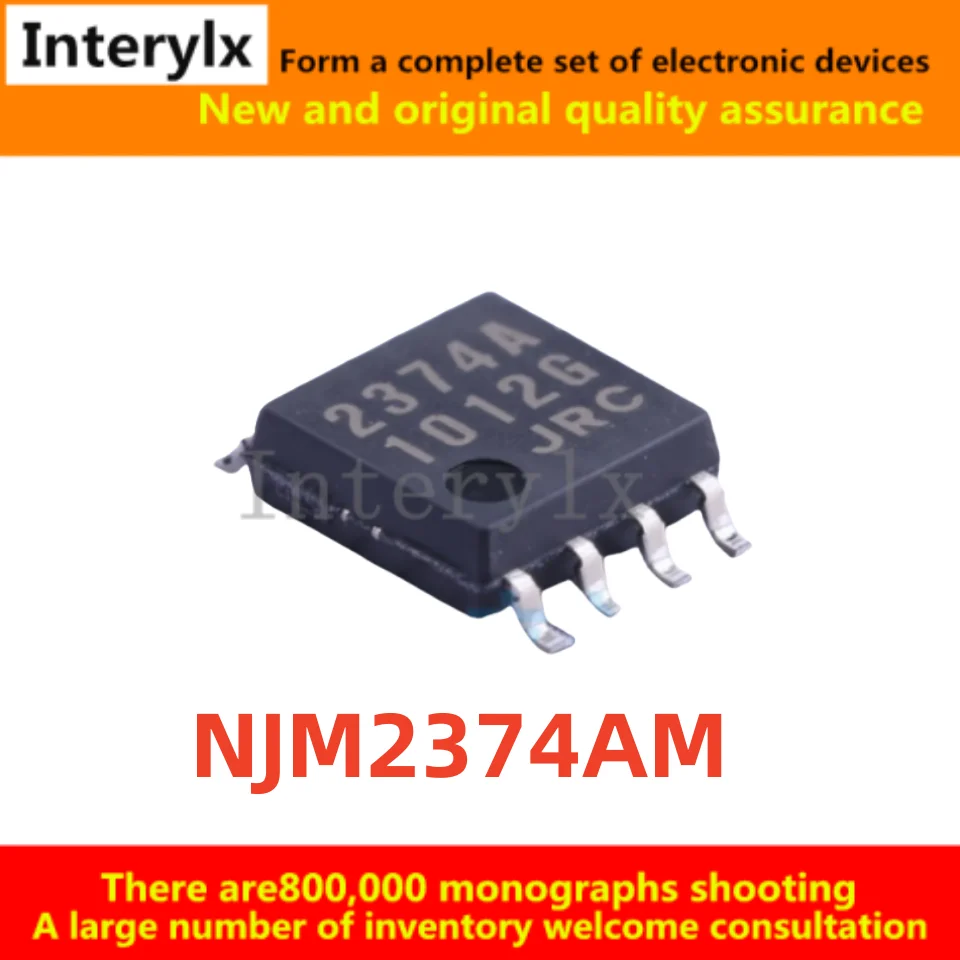 10-50Pcs/Lot Original genuine NJM2374 NJM2374AM NJM2374AM(TE1) Silk screen 2374A SMD DMP8 40V power management chip