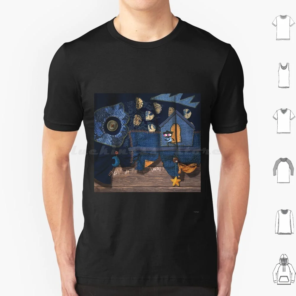 Dream Chasing T Shirt Big Size 100% Cotton Mae Night In The Woods Dream Sewing Seam Fish Dreamlike Night Cat Video Games Fanart