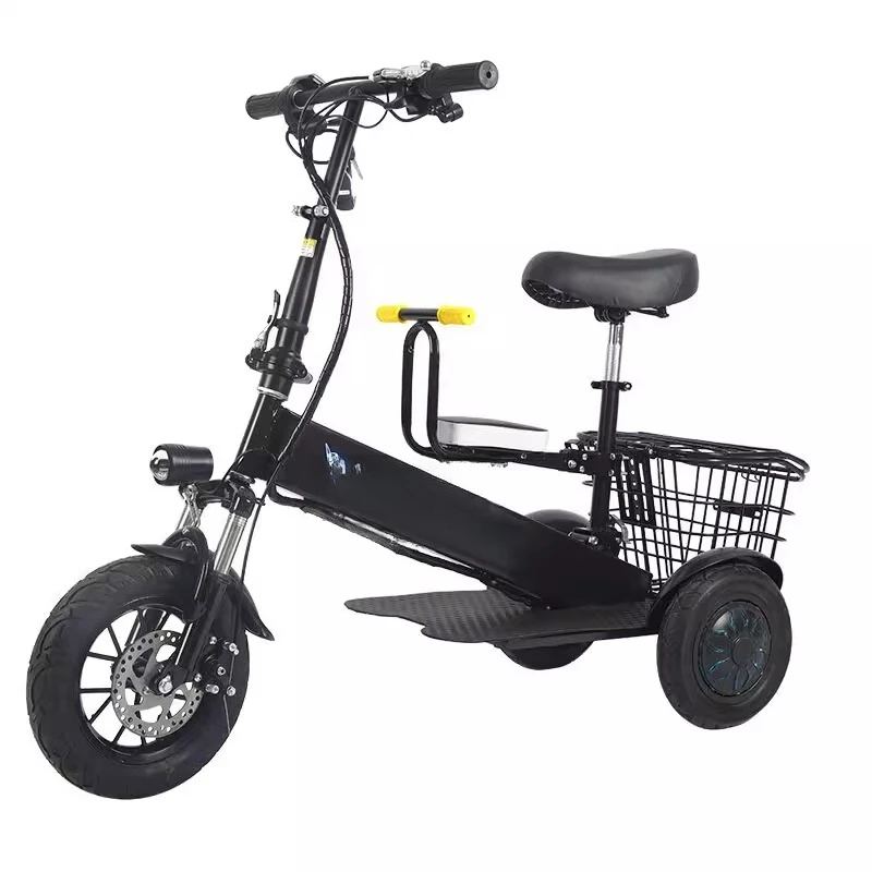 

New Lightweight Lithium Battery Electric Scooter Electric Tricycle Commuter Folding Bike for Adults and Children