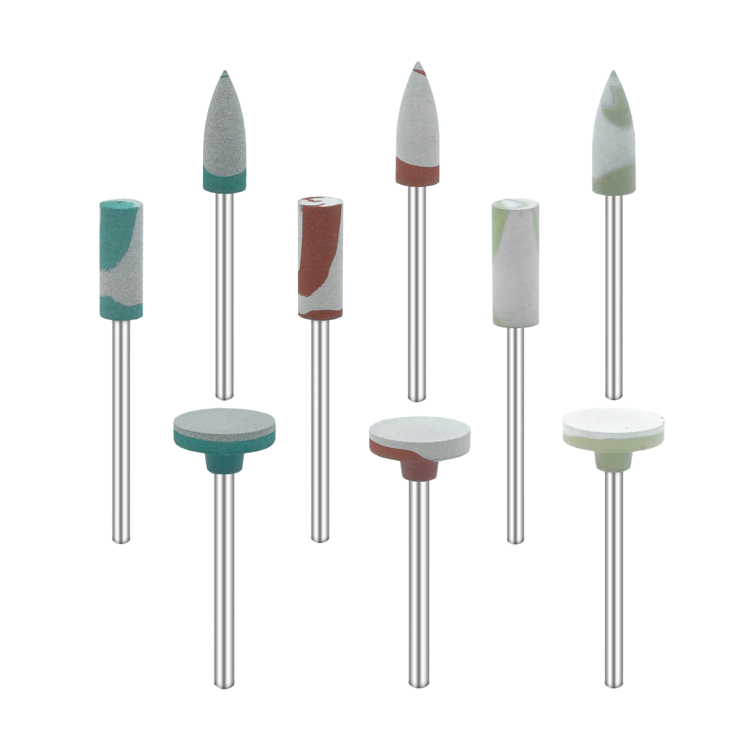 Dental Rubber Diamond Polisher Wheel Disc HP 2.35mm Dentistry Tool for Porcelain Zirconia Restorations Grinding Stones Polish