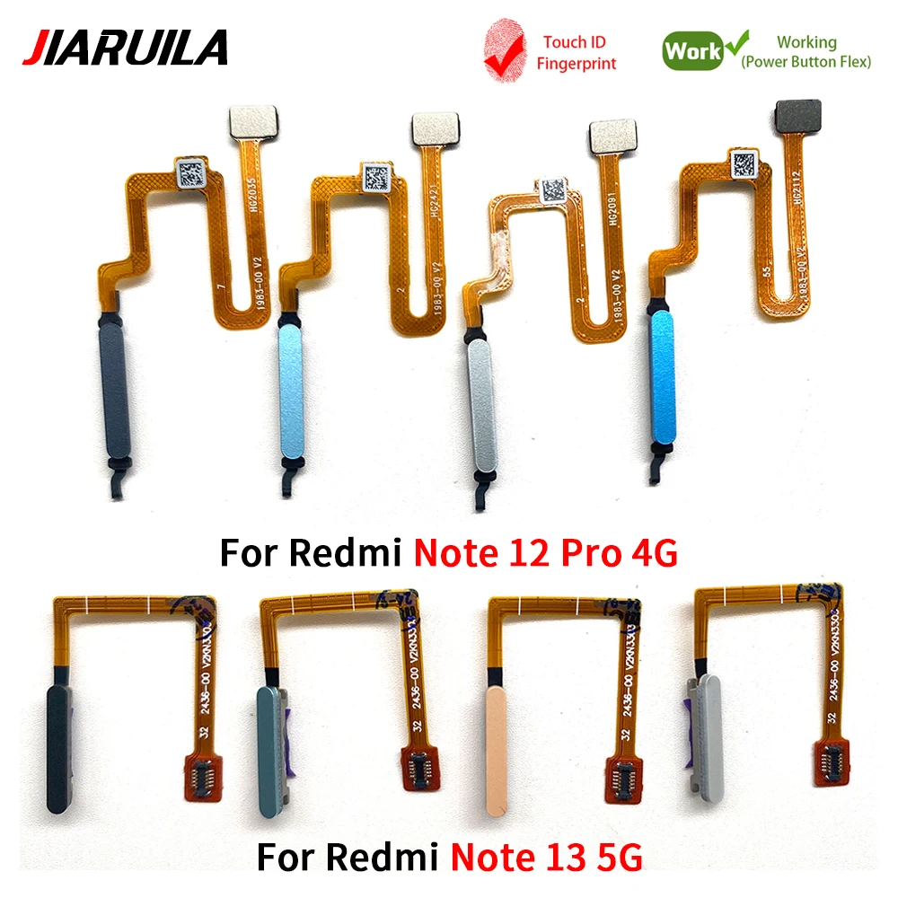 

10Pcs\Lot Tested Well Fingerprint Sensor Scanner Touch ID Connecter Flex Cable New For Xiaomi Redmi Note 12 13 Pro 4G Plus 5G