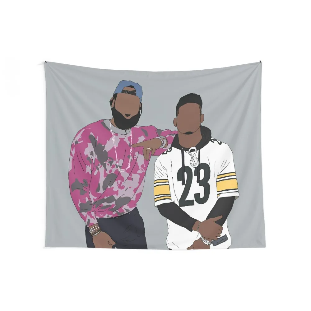 LeBron And JuJu Tapestry Room Decorations Aesthetic Wall Decor Bedroom Decoration Tapestry