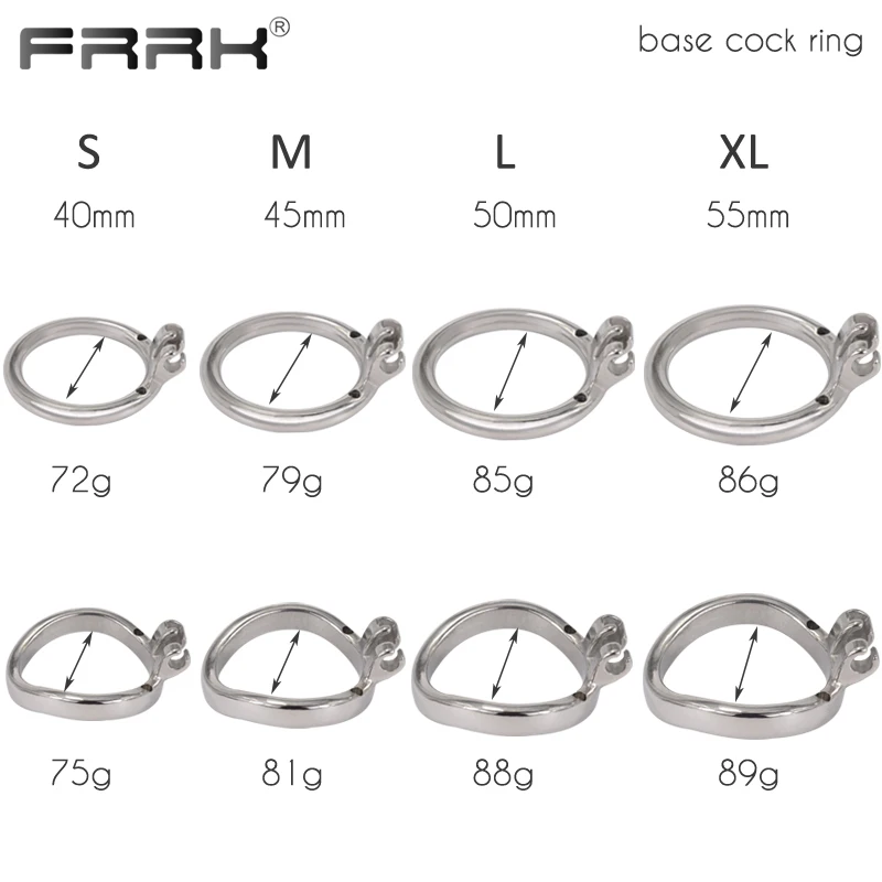 FRRK Male Chastity Belt Device with Hollow Cock Cage Fish Shape Stainless Steel Penis Rings Adults 18 Sex Toys Shop for Couple