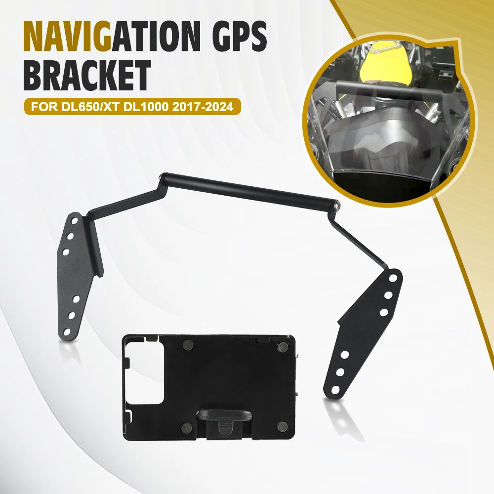 

Vstrom DL650 DL1000 Phone Mount Bracket For Suzuki V-Strom 1000 650 DL 650 Navigation Windshield GPS Phone Holder Aluminum