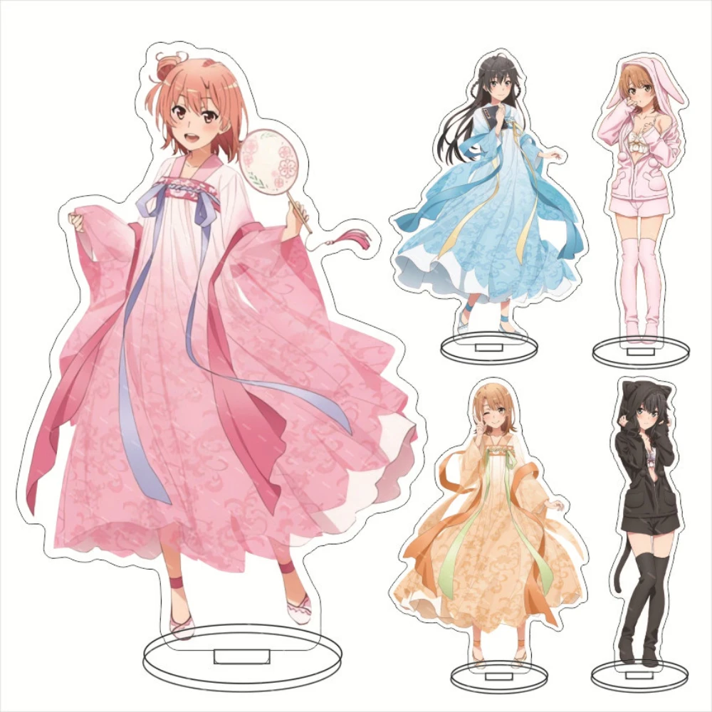 Anime Manga My Teen Romantic Comedy SNAFU Climax Girls Figure Acrylic Stand Maid Uniform Lolita Outfit Version Desk Decor Gift