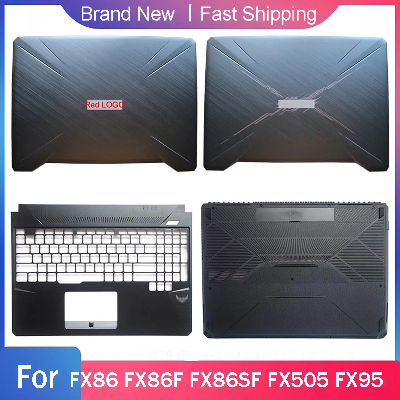 New Bottom Base Case For ASUS FX86 FX86F FX86SF FX505 FX95 Laptop LCD Back Top Cover Front Bezel Palmrest Upper Rear Lid Hinges