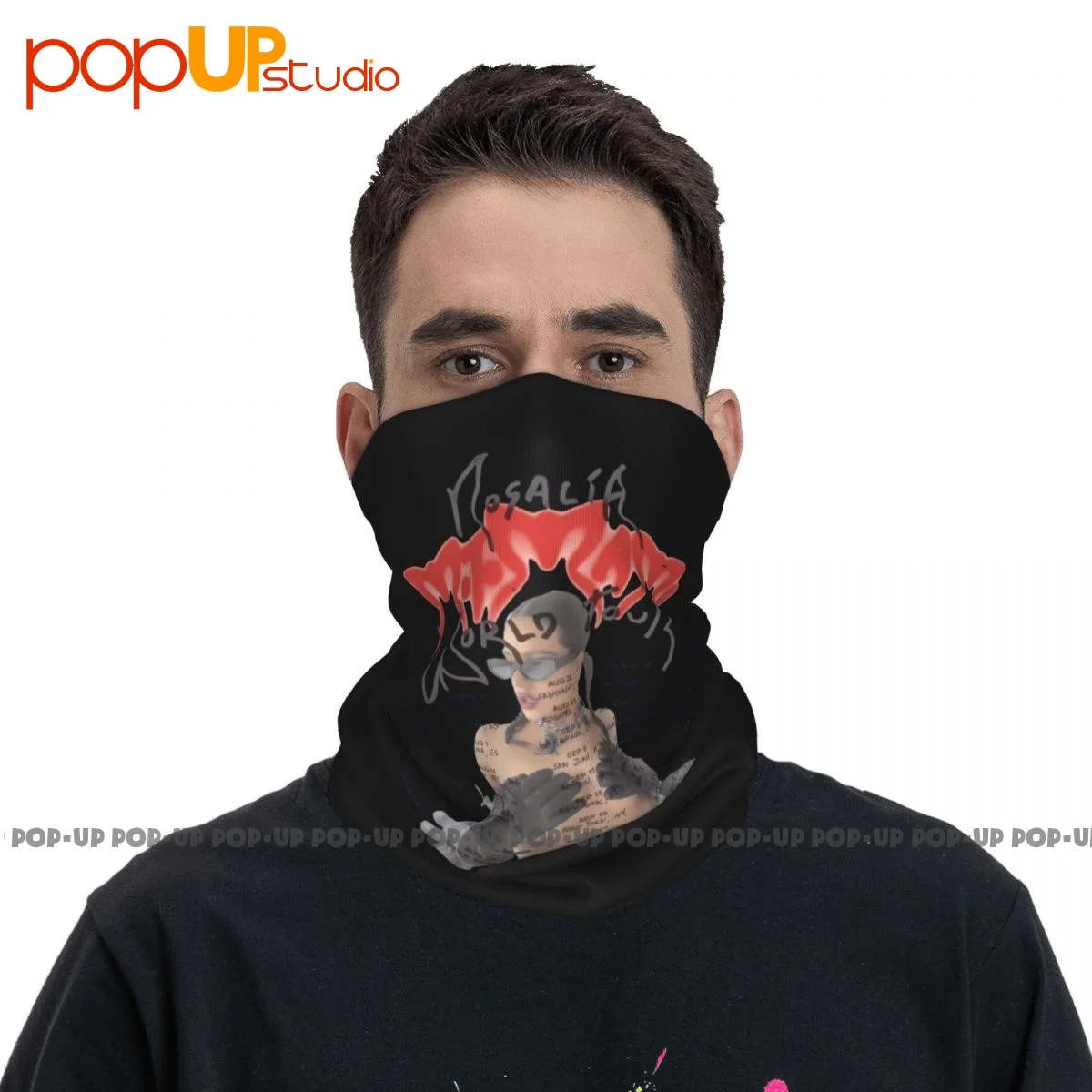 Motomami Rosalia World Tour 2022 North America P-531 Neck Gaiter Bandana Scarf Face Mask