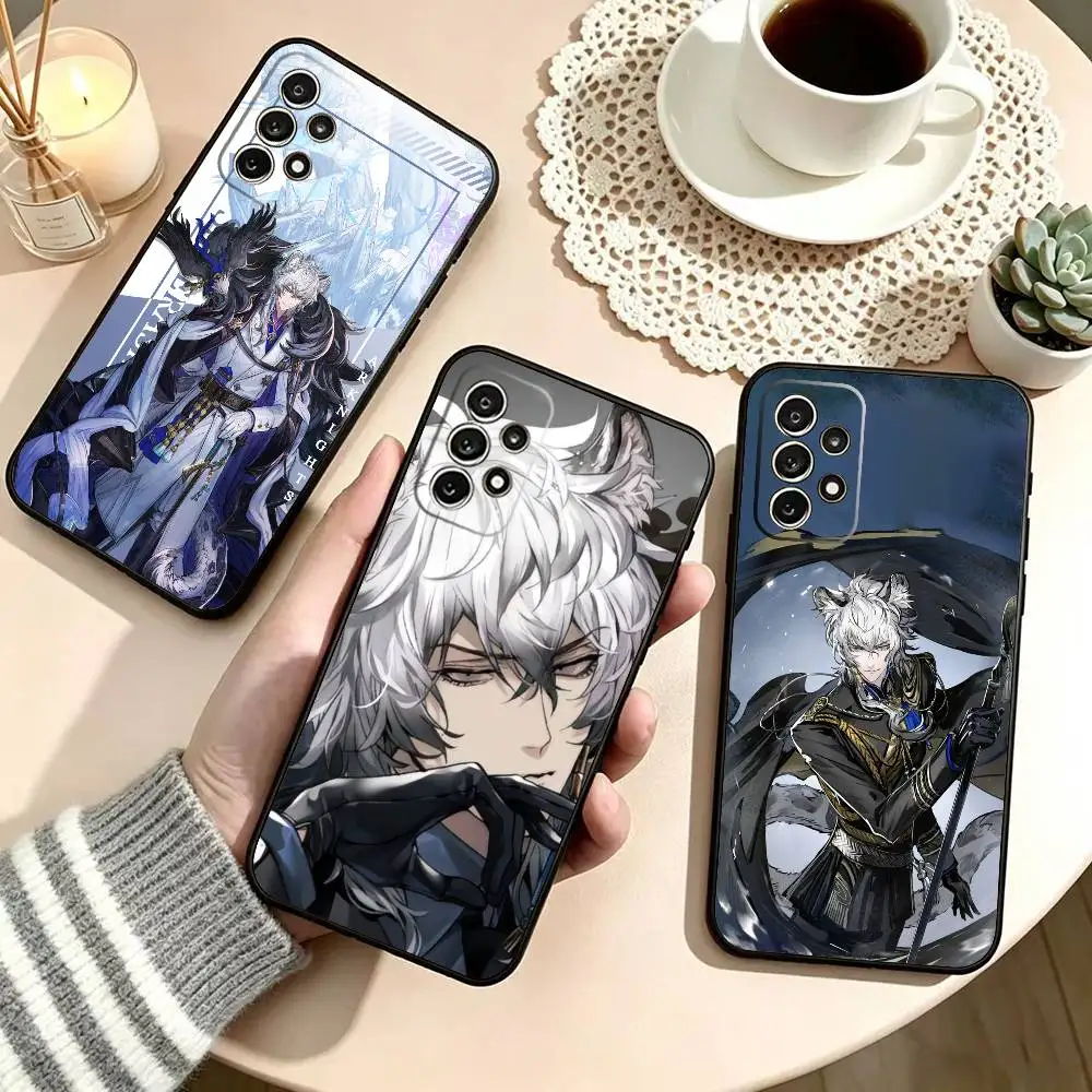 s-SilverAsh the Reignfrost Arknights Phone Case For Samsung S25,S24,S21,S22,S23,S30,Ultra,S20,Plus,Fe,Lite,Note,10,Black Cover