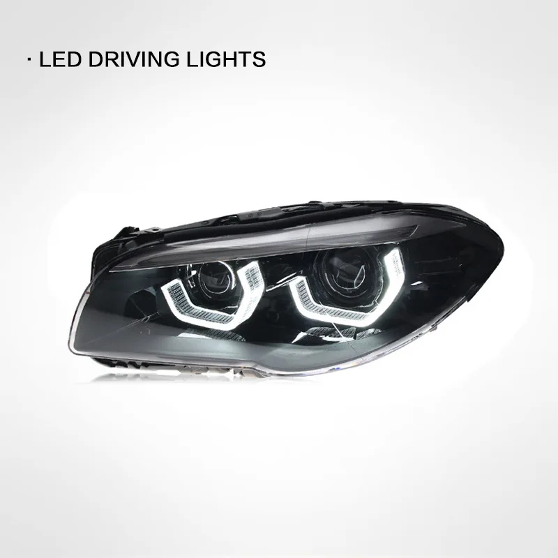 Car for BMW 5 Series F10 F18 2011 2012 2013 2014 2015 2016 2017 525i 530 LED Headlight Assembly Upgrade Bifocal Lens Lamp