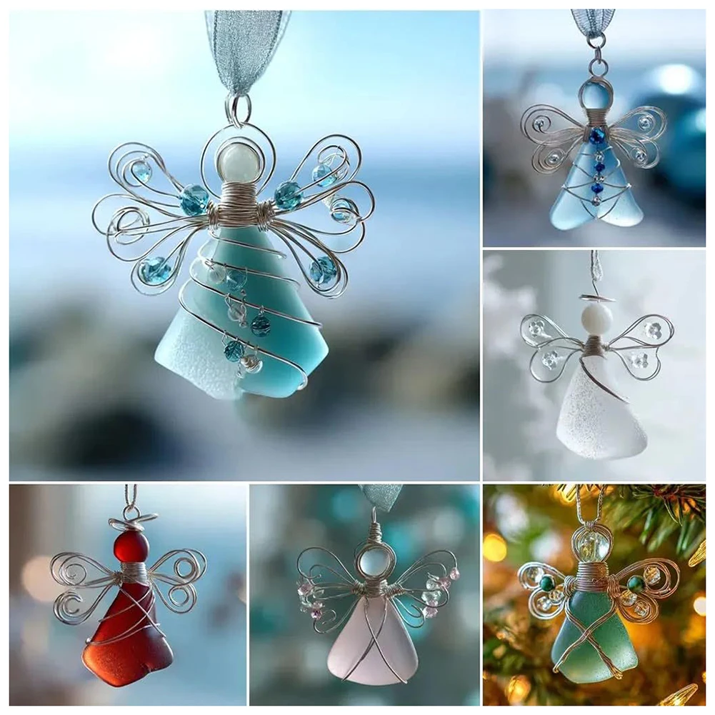 Clear Glass-angel Ornament For Holiday Present Thoughtful Unique Present For Window Decor