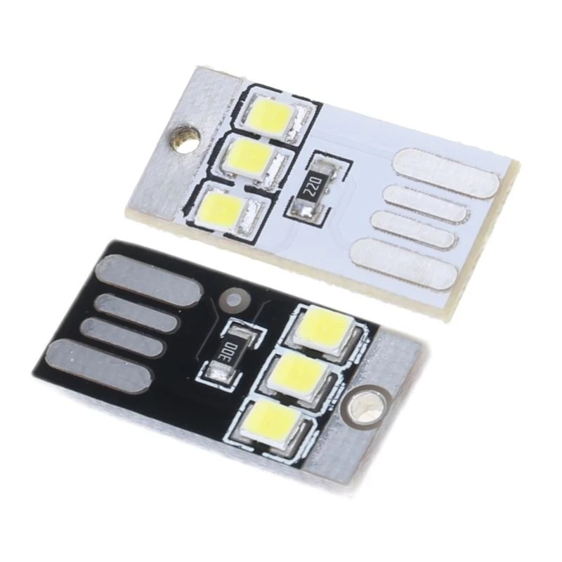 

5pcs Pocket Card USB Power светодиодные брелоки ночной ламп 0,2 Вт USB светодиодная лампа HX5E