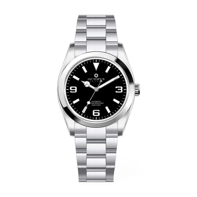Octopus Men Automatic Watch 36mm Mechanical Wristwatch Diver 10ATM Waterproof BGW-9 Luminous Sapphrie Mirror PT5000 SW200