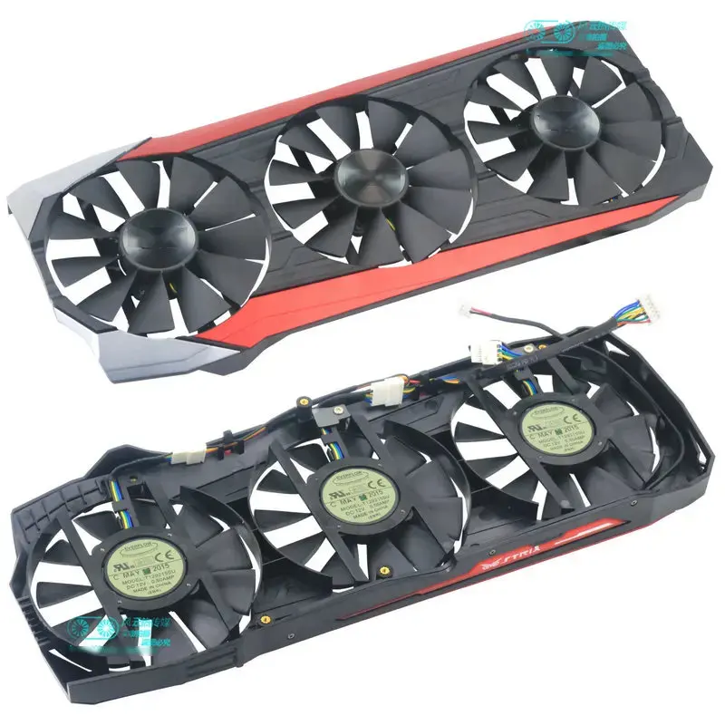 

Новые вентиляторы с рамкой для видеокарты ASUS STRIX Raptor GTX980Ti R9 390X R9 390