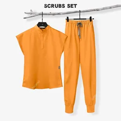 Nurse Uniform 13 Colors Medical Scrubs Suit Hospital Work Set Surgery Uniform Spa Beauty Work Clothes Clinical Dentist Top Pants
