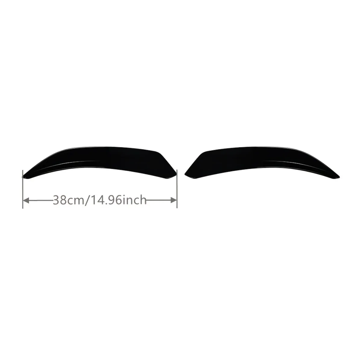 Pair For BMW Mini Cooper JCW F55 F56 2014-2024 Rear Roof Spoiler Extentions Flaps Wings Trim Body Kits Glossy Black/Carbon