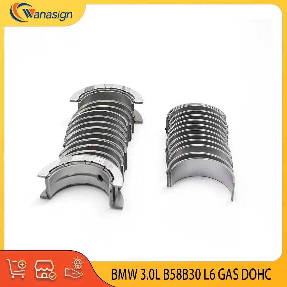 STD Size Auto Engine parts Main + Rod Bearing Set For BMW 1 2 3 4 5 6 7 8 X3 X4 X5 X6 X7 Z4 B58B30 l6 GAS DOHC 2015-2024