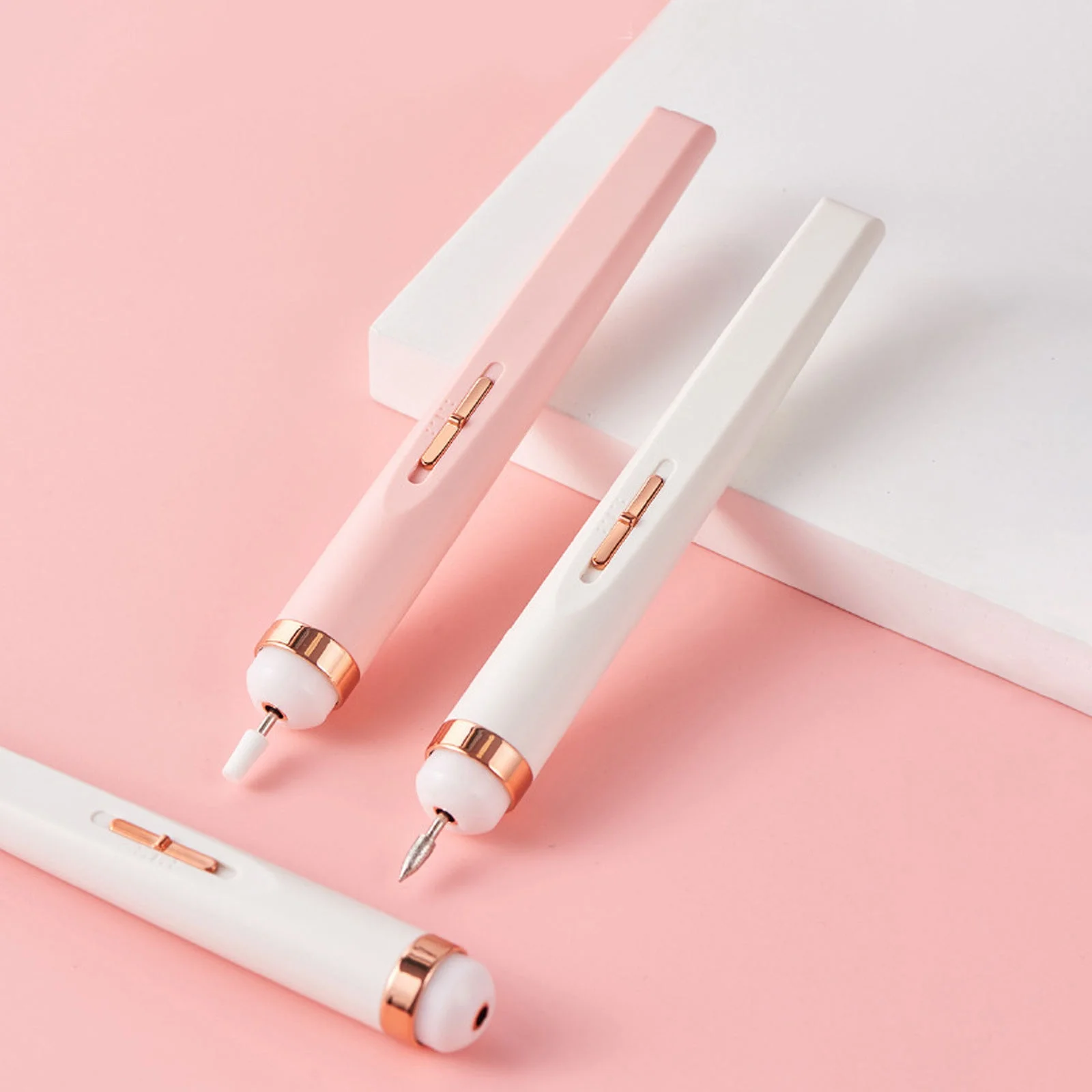 Portable Electric Nail Grinder With LED Light 5 Grinding Heads Cordless Nail Polishing Machine Multifunctional Manicure Tool