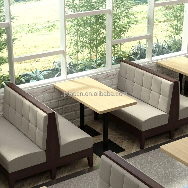 Modern Fabric Diner Booth Sofa Restaurant Sets Seating Coffee Shop Furniture