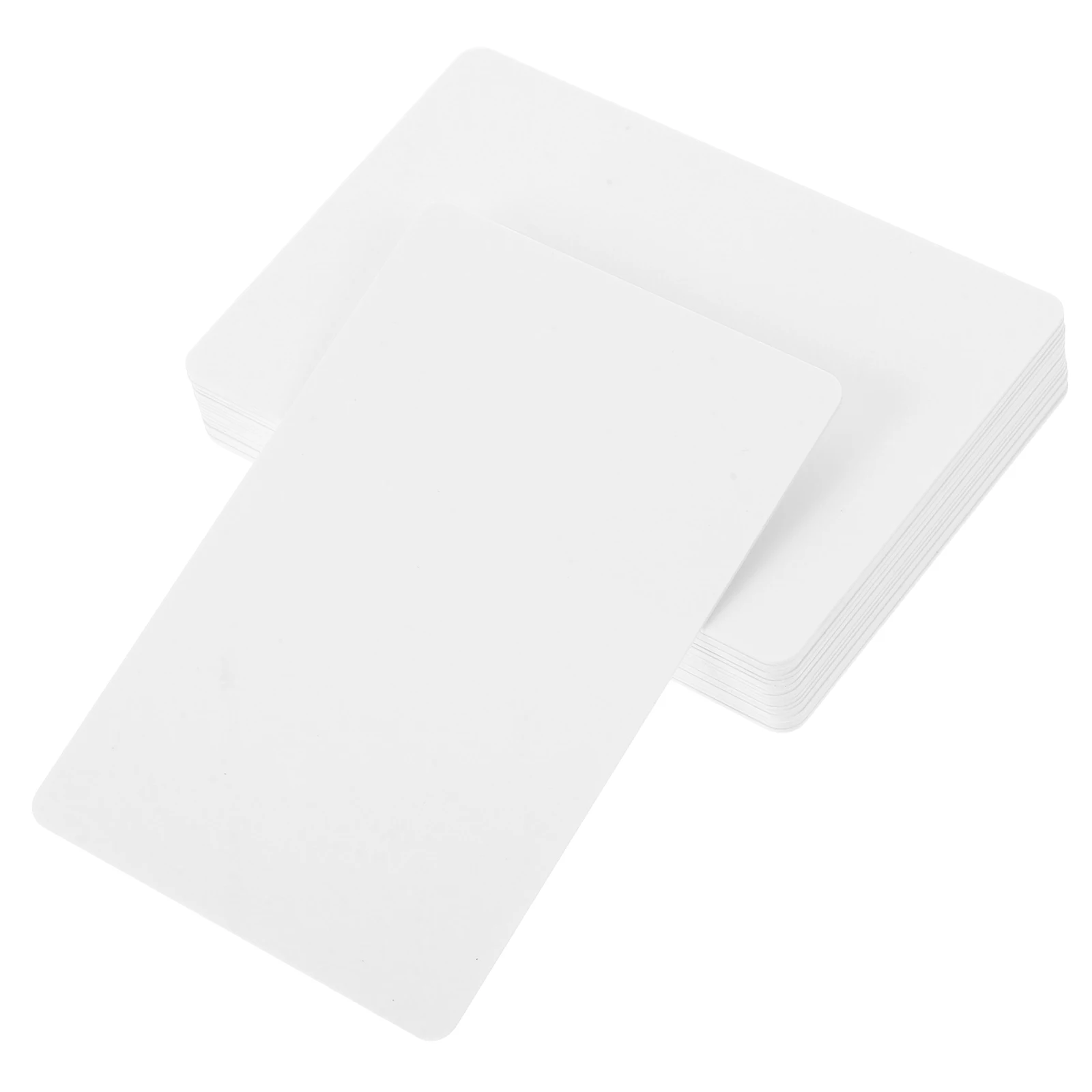 20 قطعة بطاقة PVC فارغة مزدوجة الجوانب قابلة للطباعة بطاقات شارة معرف الأعمال البيضاء للطابعة الحرارية استخدام بطاقات الأعمال البلاستيكية