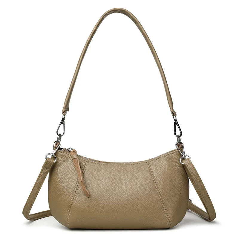 

Genuine Leather women Crossbody bag for Ladies underarm bag small female Shoulder bag bolsa Handbag Cowhide phones wallet bolsas