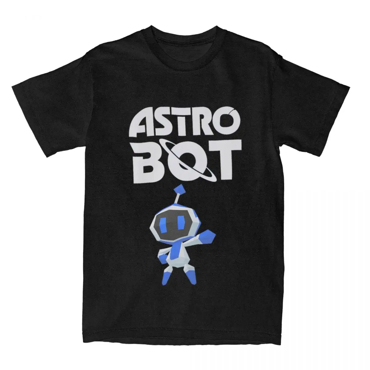 Astro\'s Playroom Astrobot T-Shirt Men Funny Pure Cotton Tee Shirt Crewneck Short Sleeve T Shirt Birthday Gift Clothes