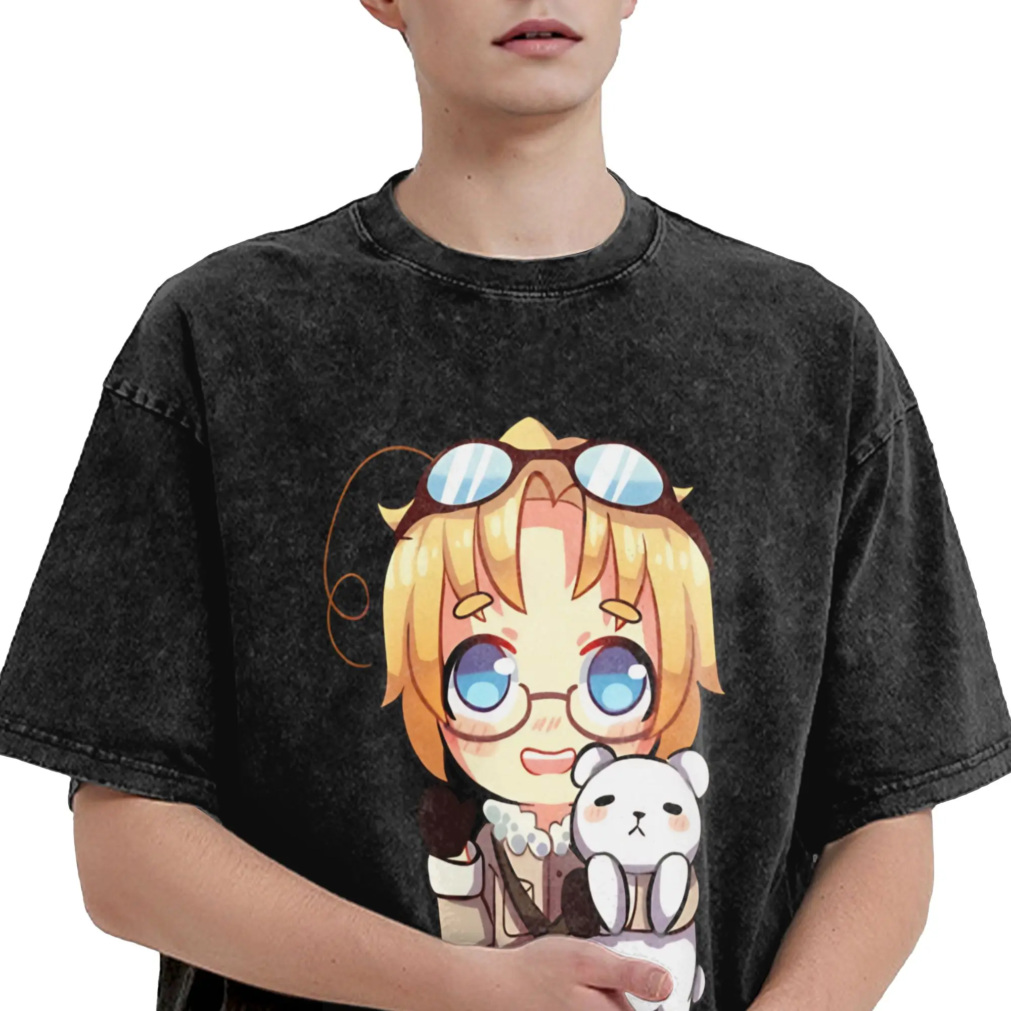 Men's Hetalia Axis Power  T Shirts  Clothes Summer Y2K Basic Short Sleeve T-Shirt O-Neck Novelty Pattern Tshirt Hot Sale