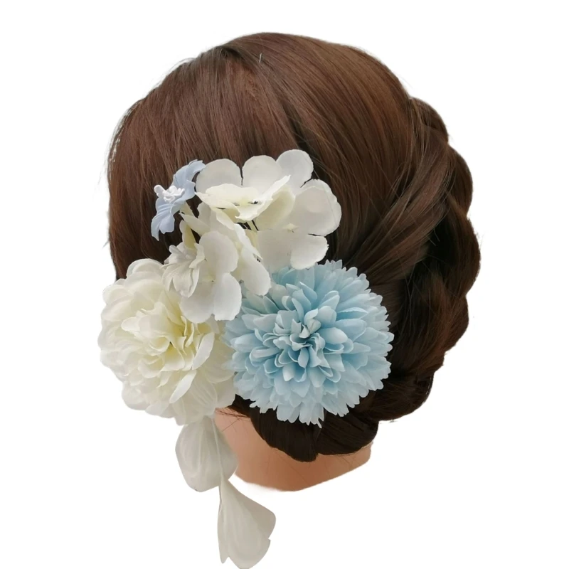 Fringed Flower Hair Pin Chinese Dangling Hair Hair Styling Tool