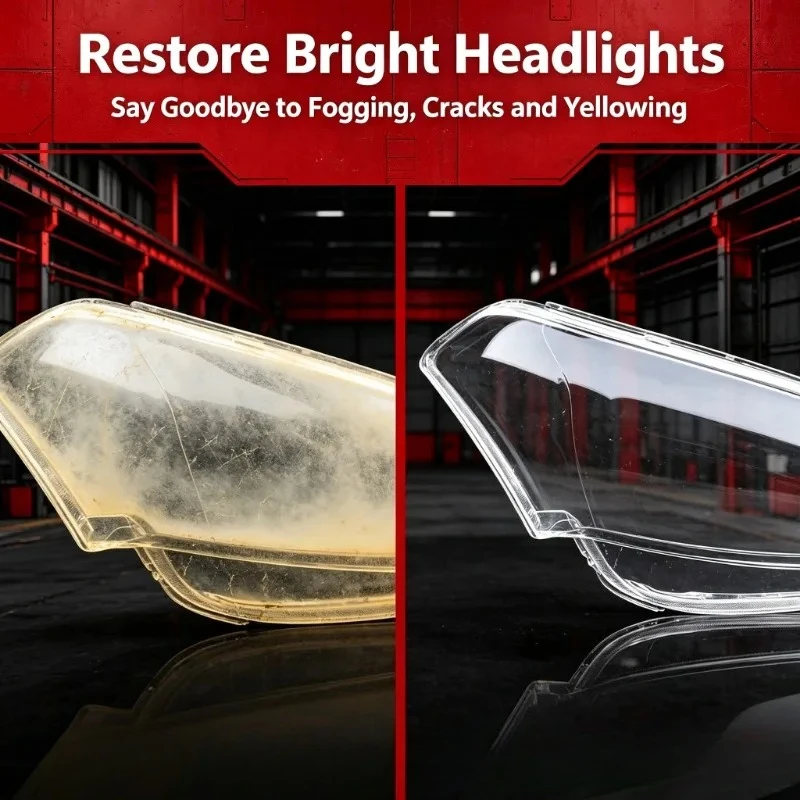 Moggic Headlight Lens Cover For 2010-2013 Kia Cerato Koup Sedan Hatchback Left Right Side Clear Headlamp Glass Replacement