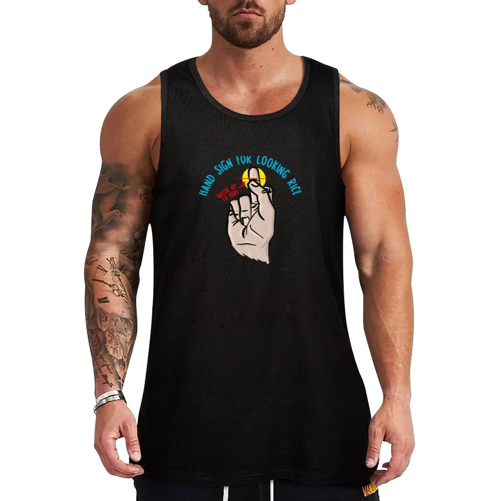 

PERFECT RICE Sticker Tank Top summer clothes men 2025 T-shirts men summer 2025 Top summer