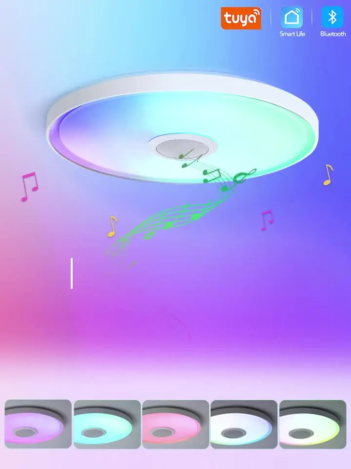Lamp with RGB lighting modes