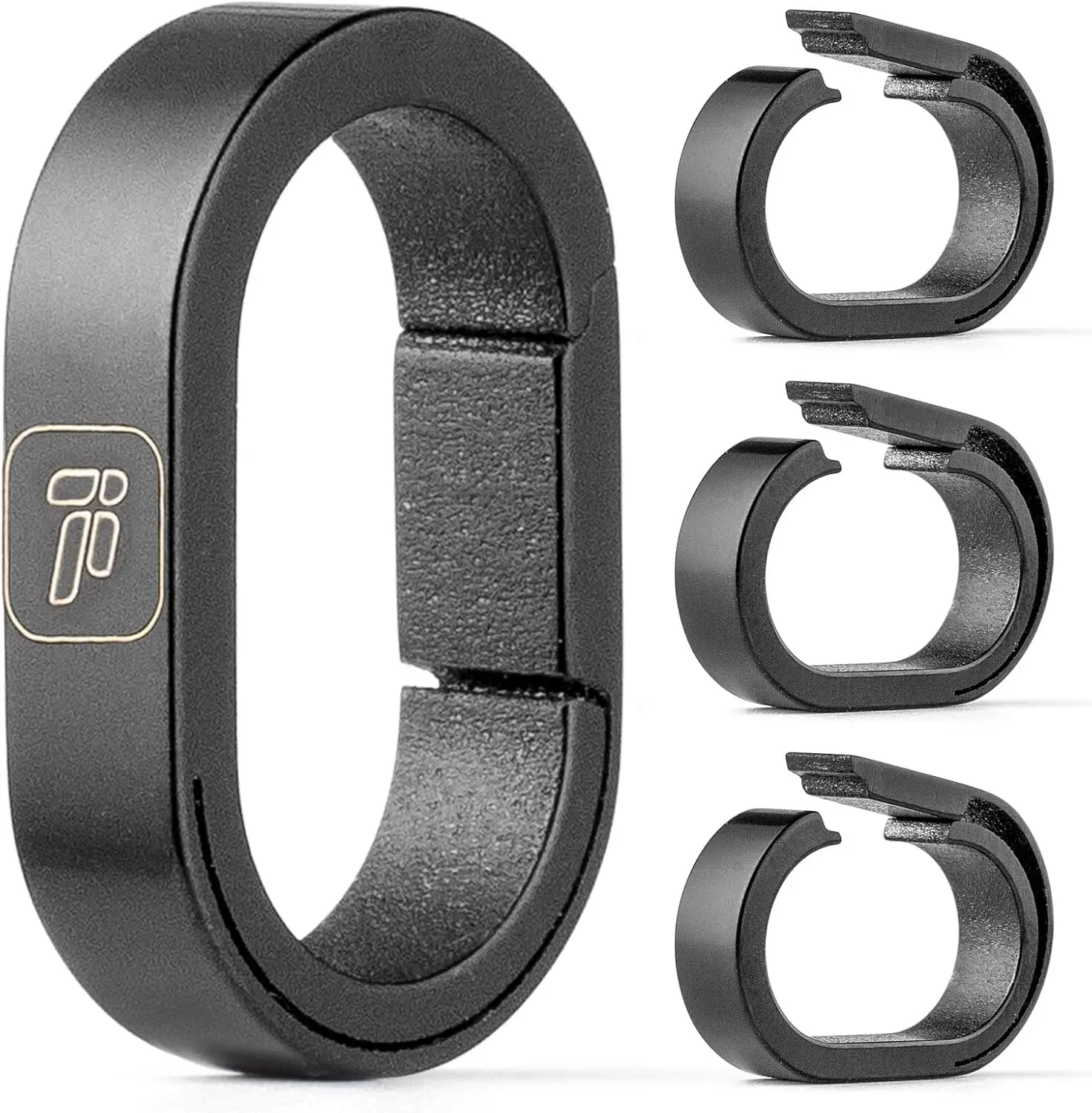 

TISUR Titanium Key Chain Rings, Mini Carabiner Keyring Clip,Small Key Holder Split Connector Keychain Accessories